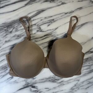 Warners Bra Womens 38C Beige 01593 Underwire Padded T Shirt Full Coverage